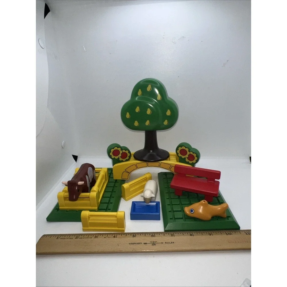 Vintage 1993 Playmobil 1‎ 2 3 Play Set 6601 Country Park - Incomplete